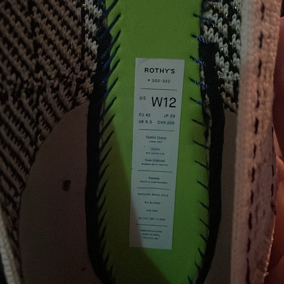 Rothy’s The Point in Moonlight Tweed, Size 12 - Picture 7 of 7